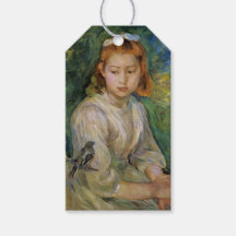 Joven muchacha con un pájaro (de Berthe Morisot)