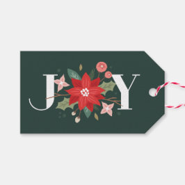 Etiquetas Para Regalos Joy Flourish Gift Tag - Pine