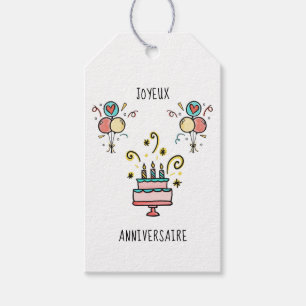 Etiquetas Para Regalos Joyeux Anniversaire   Happy Birthday