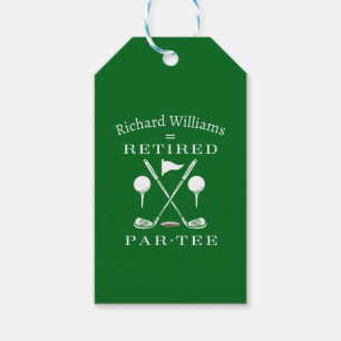 Etiquetas Para Regalos Jubilación de los clubes de golf modernos Emblem r