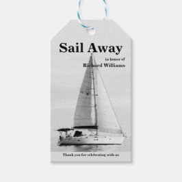 Etiquetas Para Regalos Jubilación de navegación por vela Away