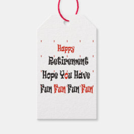Etiquetas Para Regalos Jubilación feliz