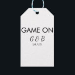 Etiquetas Para Regalos Juego activado agregar nombre de la pareja lugar d<br><div class="desc">diseño</div>