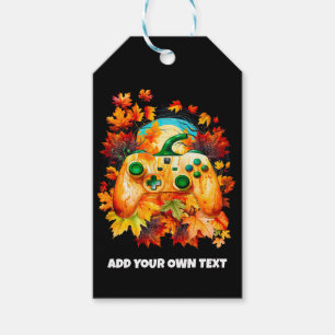 Etiquetas Para Regalos Juego de Halloween, controlador de calabaza, horro