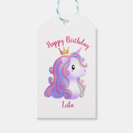 Etiquetas Para Regalos Jueves de cumpleaños de Unicornio