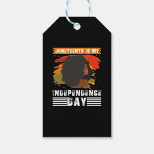 Etiquetas Para Regalos Juneteenth es mi día de la independencia Mujeres n