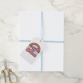 Etiquetas Para Regalos Juntos Brillamos – Cita Retro de Orgullo Arcoíris