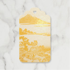 Etiquetas Para Regalos Katsushika Hokusai  Amanecer en la provincia de Ka