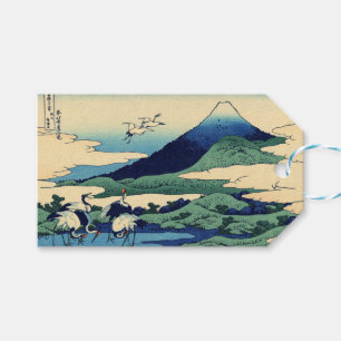 Etiquetas Para Regalos Katsushika Hokusai - Umegawa en la provincia de Sa