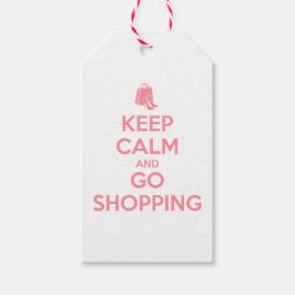 Etiquetas Para Regalos Keep Calm and Go Shopping