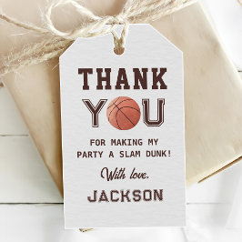 Etiquetas Para Regalos Kids Basketball Watercolor Birthday Party