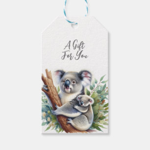 Etiquetas Para Regalos Koala animal salvaje