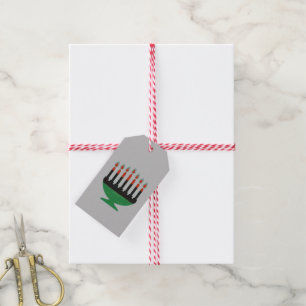 Etiquetas Para Regalos Kwanzaa Colors Kinara