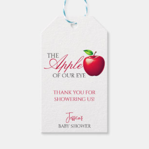 Etiquetas Para Regalos La Apple de nuestro ojo cae en Baby Shower