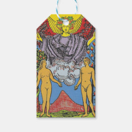 Etiquetas Para Regalos La carta Tarot de los amantes que leen