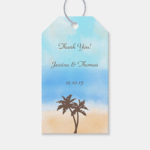 Etiquetas Para Regalos La colección de bodas acuarelas en la playa