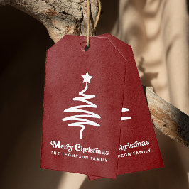 Etiquetas Para Regalos La dirección de retorno de los Navidades rojos ret