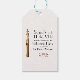 Etiquetas Para Regalos La escuela se retira para siempre como profesor vi