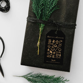 Etiquetas Para Regalos La felicidad es receta casera de oro y pan negro