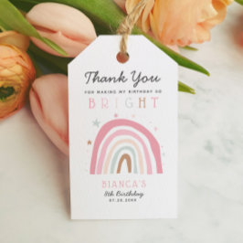 Etiquetas Para Regalos La fiesta de cumpleaños del arco iris moderno es t