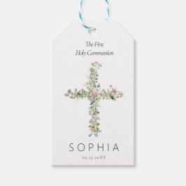 Etiquetas Para Regalos La flor silvestre pradera cruza la primera comunió