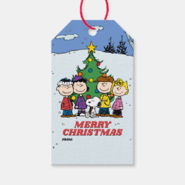 Etiquetas Para Regalos La Navidad de Charlie Brown y Amigos
