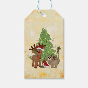 Etiquetas Para Regalos La navidad de gato