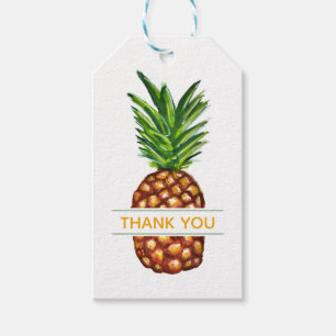 Etiquetas Para Regalos La piña tropical de la acuarela le agradece