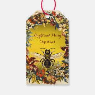 Etiquetas Para Regalos La PRIMAVERA FLORECE la ABEJA de la MIEL, navidad