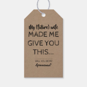 Etiquetas Para Regalos La propuesta groomsman es divertida