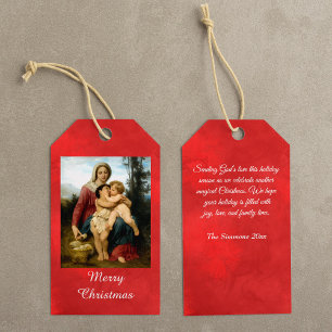 Etiquetas Para Regalos La Sagrada Familia, William Bouguereau