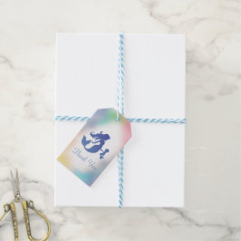 Etiquetas Para Regalos La sirena Baby Shower Under the Sea Pastel
