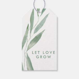 Etiquetas Para Regalos La vegetación sabia deja que el amor crezca etique