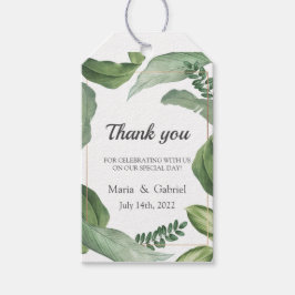 Etiquetas Para Regalos La vegetación tropical salvaje. Tarjetas de agrade