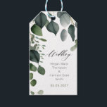 Etiquetas Para Regalos La vegetación y el Boda Eucalyptus<br><div class="desc">Verdor y colección de Bodas Eucalyptus. Completa suite disponible https://www.zazzle.com/collections/greenery-119810626079950849</div>