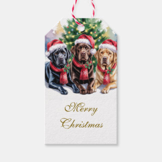 Etiquetas Para Regalos Labrador Christmas Gift Tag
