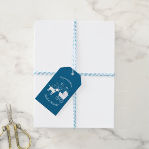 Etiquetas Para Regalos Labrador Dog Baby Shower Blue Boy Lab