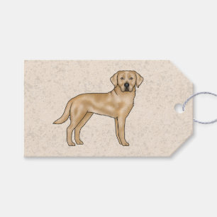 Etiquetas Para Regalos Labrador Retriever Amarillo Dibujo Animado Lab Per