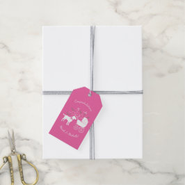 Etiquetas Para Regalos Labrador Theme Dog Baby Shower Pink Lab