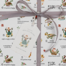 Etiquetas Para Regalos Lácteos | 12 días feriados de Navidades