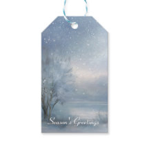 Lago Helado Bosque Nevado País Maravilloso de Invi