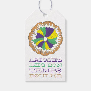 Etiquetas Para Regalos Laissez Les Bon Temps Rouler Mardi Gras King Cake