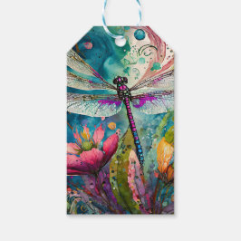 Etiquetas Para Regalos Lámina de coloración de tinta y pluma