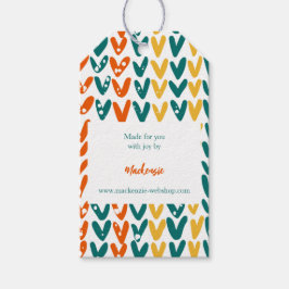 Etiquetas Para Regalos Lana de punto de yarn hecha a mano