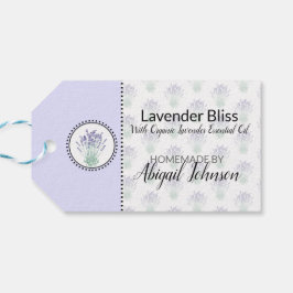 Etiquetas Para Regalos Lavanda Baño y Cuerpo Caseros