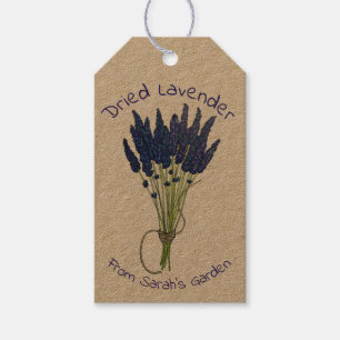 Etiquetas Para Regalos Lavandula Dried Lavender Bunch desde el jardín de