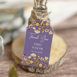 Etiquetas Para Regalos Lavender Wildflower Boho Boda