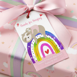 Etiquetas Para Regalos Leche rosa Boho Chica arcoiris Baby Shower Corta n