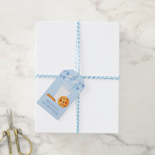 Etiquetas Para Regalos Leche y Galletas