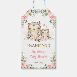 Etiquetas Para Regalos Lechuza Lechuza Rosada Baby Shower